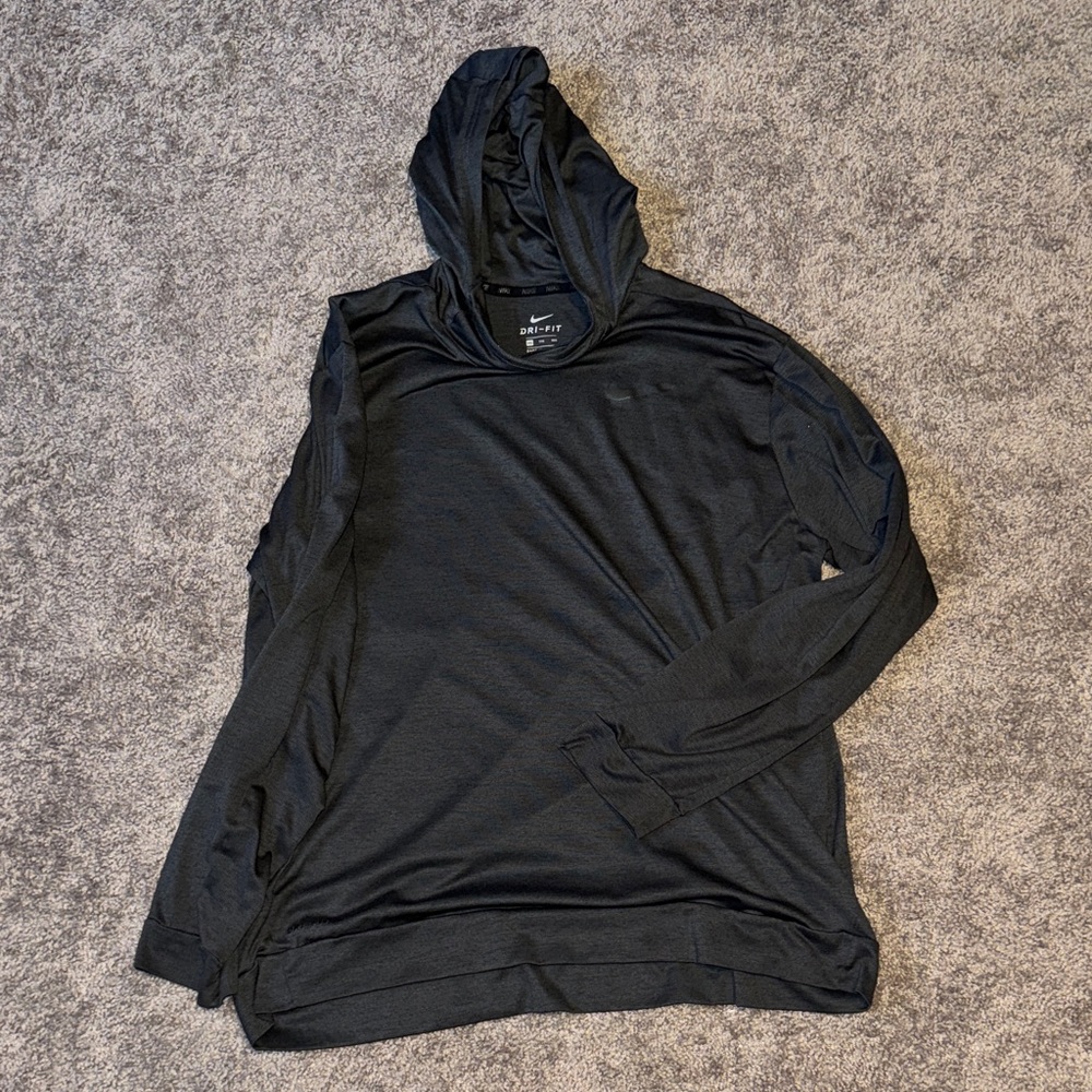 Nike Men's Charcoal Gray Hoodie